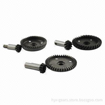 Precision Gears, Small Metal Straight Bevel Gears for Gas Car Model, Customized Designs Accepted